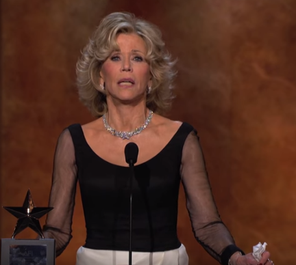 Jane Fonda accepts the 2014 AFI Life Achievement Award - Plastic